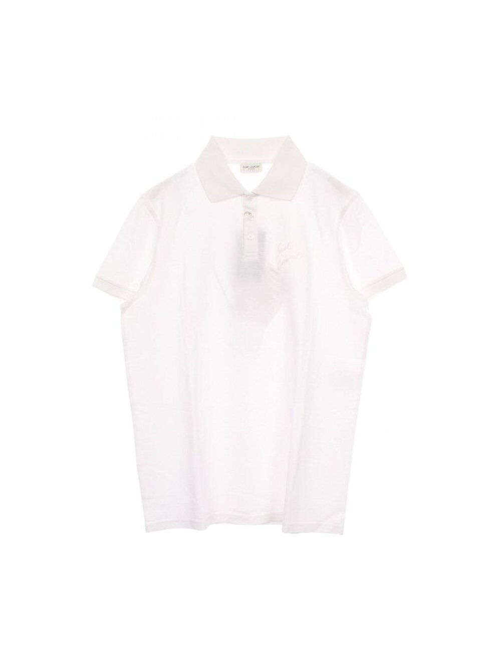Saint Laurent Paris Polo Shirt Signature Logo Embroidery Short Sleeve Cotton